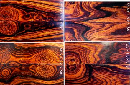 Knife Scales and Blocks in Beautiful African Hardwoods - ProSono Hardwoods