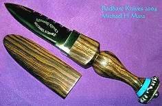 Custom hand made Scottish Sgian Dubh knife