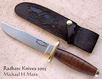 Medium Bowie with leather sheath