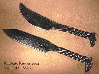 Hand Forged Railroad Spike Knives