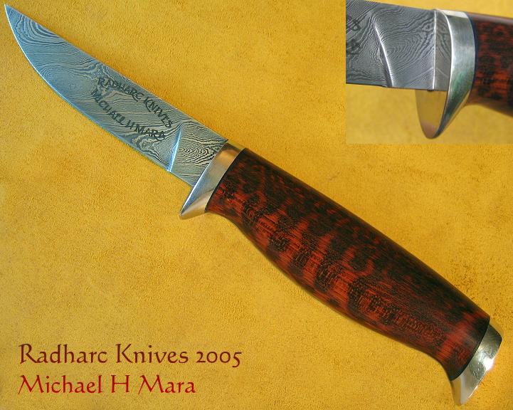 Snakewood Damascus Camp Knife