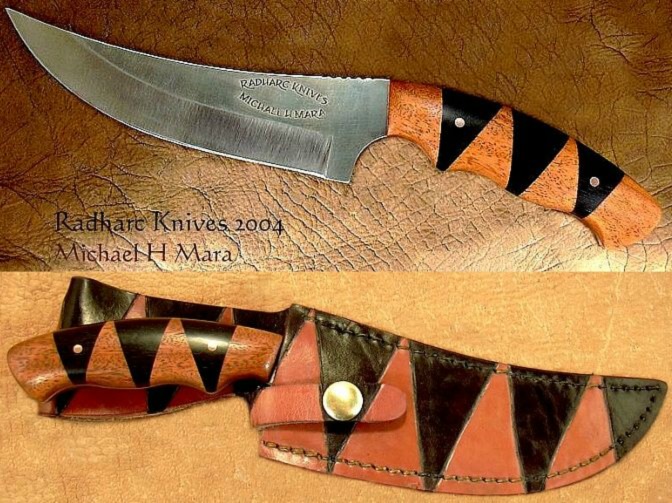 Pernambuco and Ebony Tiger Hunter Knife