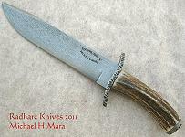 Aubrey Damascus Bowie knife