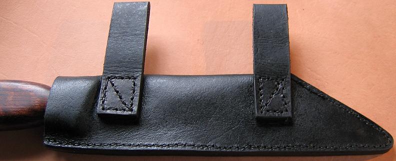 Seax sheath rear view