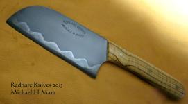 Curly Olive Santoku Chef's Knife