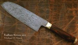 Hand forged Santoku Chef's Knife