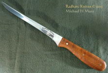 Elegant, tough and flexible, bird and trout filet knife