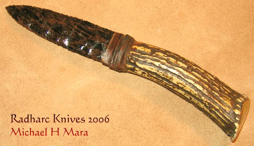 Flintknapped Stone Hunting Knife