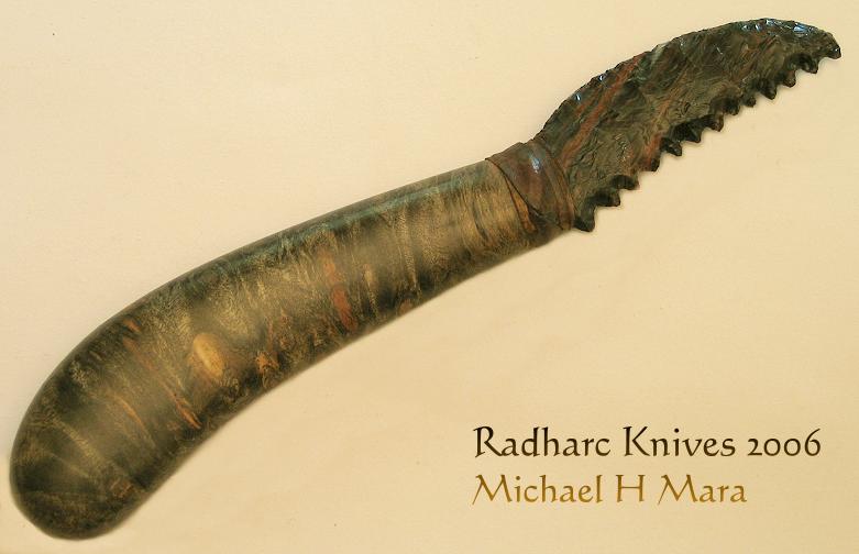 Flintknapped ObsidianHunting Knife