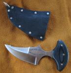 The Shark Tooth push dagger with sheath